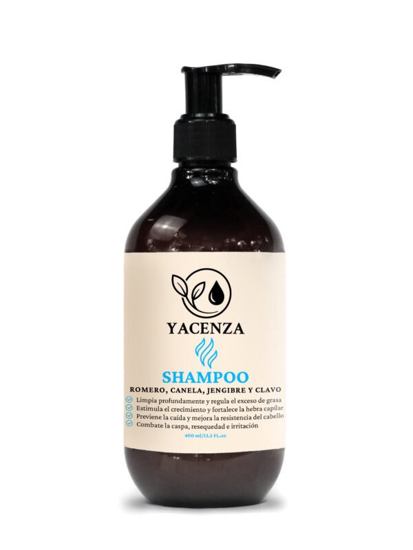 SHAMPOO ROMERO, CANELA, JENGIBRE Y CLAVO 400 ML